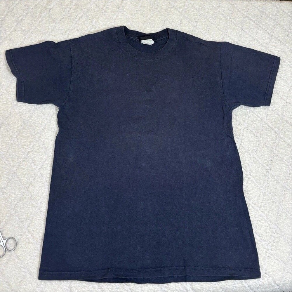 Vintage Y2K No Fear Blank Faded Blue T Shirt Men’s Size M